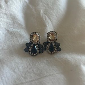 Jcrew earrings navy and light pink